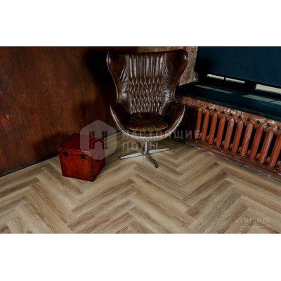 SPC плитка замковая Vinilam Parquet Herringbone IS11166 Классический паркет, 720*120*6.5 мм