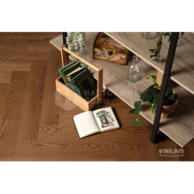 SPC плитка замковая Vinilam Parquet Herringbone IS11200 Паркет Винсент, 720*120*6.5 мм