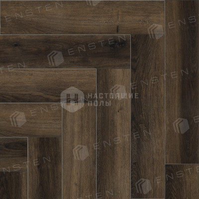 SPC плитка замковая елочка Ensten Valland Parquet ECO 103-02 Каштан, 600*125*4 мм