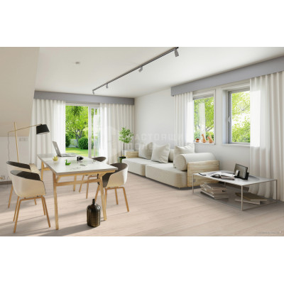 Ламинат Swiss Krono Ecologik D2873 Дуб Вейвлесс Белый, 1380*191*8 мм