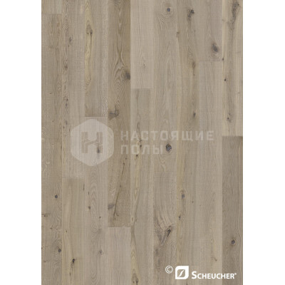 Паркетная доска Scheucher Parkett Elevation 182 Дуб Лошинь поперечно брашированный под натуральным маслом однополосный, 2200*182*14 мм