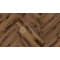 Паркет классическая елочка Hajnowka DUO Дуб Tabaco Рустик копченый брашированный, 600*145*15 мм