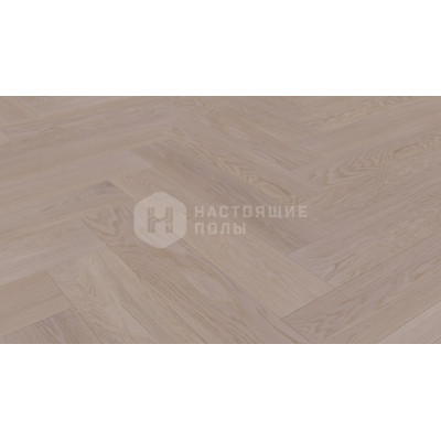 Паркет классическая елка Hajnowka DUO Дуб Milled Рустик гладкая поверхность, 600*145*15 мм