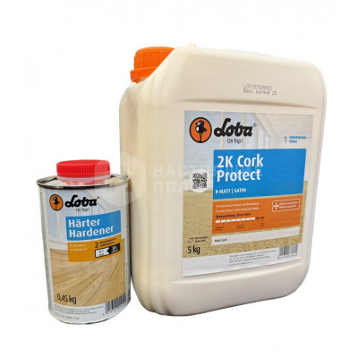 Лак для пробки двухкомпонентный Loba 2K CorkProtect (5 л) матовый