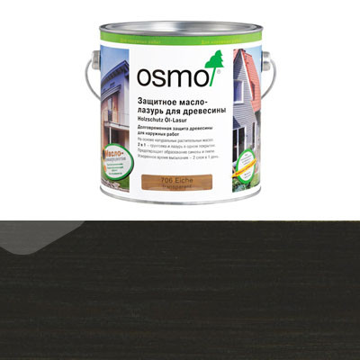 Защитное масло-лазурь для древесины Osmo Holzschutz Ol-Lasur 712 Венге (0.22л)