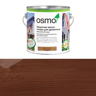 Защитное масло-лазурь для древесины Osmo Holzschutz Ol-Lasur 727 Палисандр (0.22л)