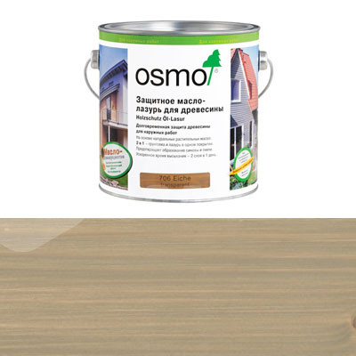 Защитное масло-лазурь для древесины Osmo Holzschutz Ol-Lasur 903 Серый базальт (0.22л)