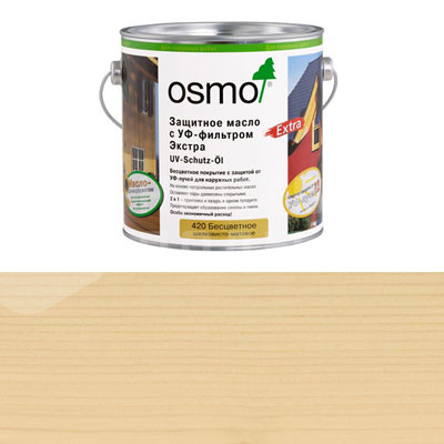Защитное масло с УФ-фильтром Osmo UV Schutz Ol Extra 424 Ель/Пихта (0.22л)