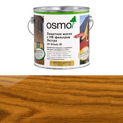 Защитное масло с УФ-фильтром Osmo UV Schutz Ol Extra 425 Дуб шелковисто-матовое (0.22л)
