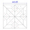 Модульный паркет Lab Arte Geometry Дуб Original №4-65 лак Кайт, 443*443*15 мм