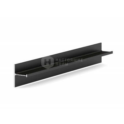Металлический теневой плинтус Laconistiq 123132 Reverse 2.0 Черный анодированный, 3000*39.3*16 мм