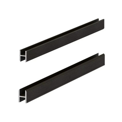 Теневая рейка Laconistiq 22-11-300 Dual Черный анодированный, 3000*8.6*12 мм