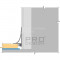 Плинтус Dekart Pro Design Corner L 584W белый муар, 2700*30*15.5 мм