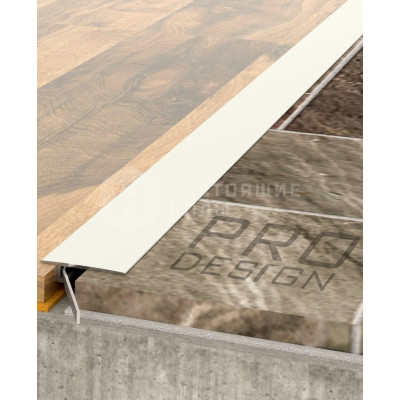 Порог алюминиевый Dekart Pro Design Doorstep 571W9 белый муар, 900мм