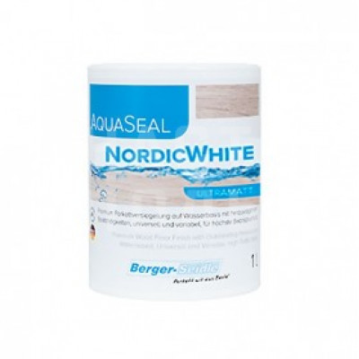 Паркетный лак однокомпонентный Berger Aqua-Seal NordicWhite ультраматовый (1 л)