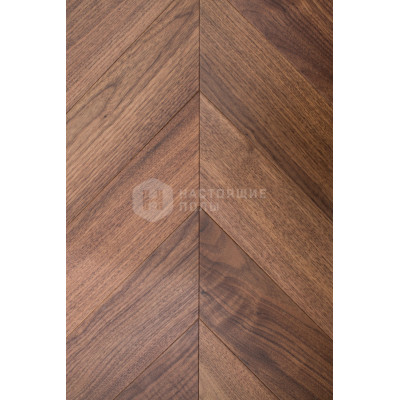 Инженерная доска HM Flooring елочка Орех американский Chevron 45 Селект, 575*125*14 мм