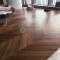 Инженерная доска HM Flooring елочка Орех американский Chevron 45 Селект, 575*125*14 мм