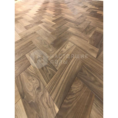 Инженерная доска HM Flooring елочка Орех американский Summer Diamond Селект, 550*150*14 мм