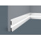 Белый плинтус Cosca Decor PX059 под покраску, 2000*80*12 мм