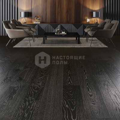 Инженерная доска Design Parquet Loft Pro Дуб Карбон Рустик брашированный под матовым лаком, 1000-2000*220*15 мм