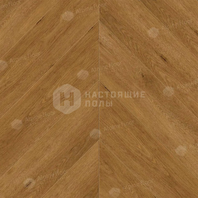 SPC плитка замковая французская елочка Alpine Floor Chevron ECO 18-16 Tesoro, 600*127*5 мм