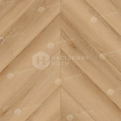 SPC плитка замковая французская елочка Alpine Floor Chevron ECO 18-19 Дуб Самерсет, 600*127*5 мм