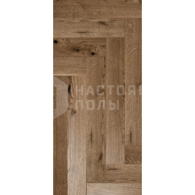 Паркет елочка Green Forest Классик Дуб Каштан Селект, 600/500*110*16 мм