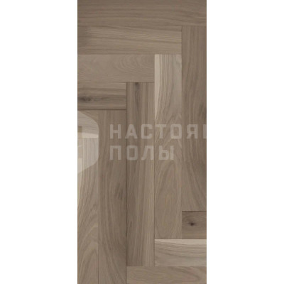 Паркет елочка Green Forest Классик Дуб Меренга Стандарт, 600/500*90*16 мм