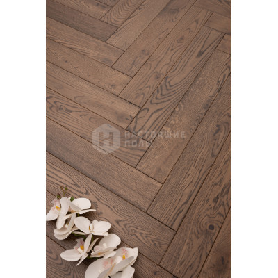 Паркет Елочка Polarwood Herringbone 1019ACHB8CYLO124 Дуб Цейлон брашированный под натуральным маслом, 600*100*14 мм