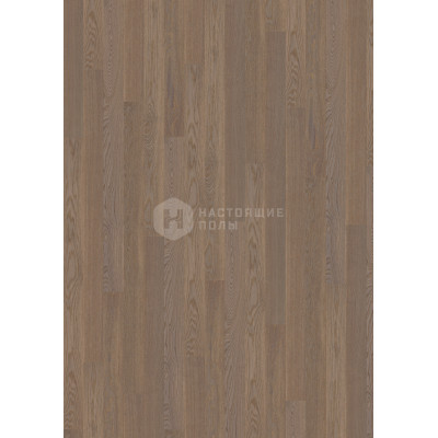 Паркетная доска Karelia Impressio 10110647A5148111 Дуб Стори Silver Ripple брашированный однополосная, 1800*138*14 мм