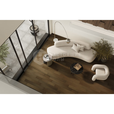 Кварцевый SPC паркет Quartz Parquet Классик 5 413 Дуб Брауни, 400-1220*152*5 мм