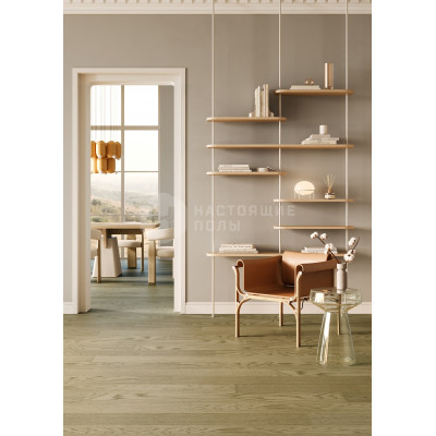 Кварцевый SPC паркет Quartz Parquet Классик 5 1258-55 Дуб Флэт Уайт, 400-1220*152*5 мм
