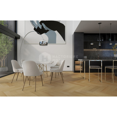 Кварцевый SPC паркет елочка Quartz Parquet 33-407 Дуб Тоскана, 635*127*5 мм