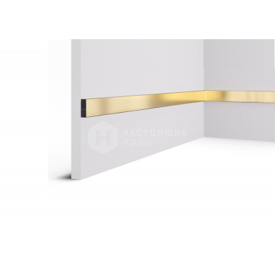 Настенная рейка Cosca Decor RX010-051 Золото, 2000*30*10 мм