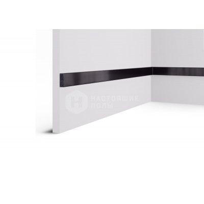 Настенная рейка Cosca Decor RX010-057 Зеркало черное, 3000*30*10 мм