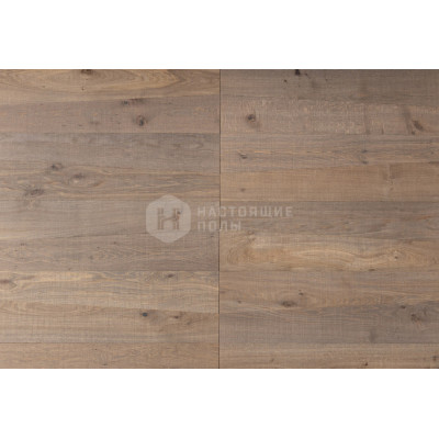 Инженерная доска Listone Giordano Atelier Heritage Filo di Lama Дуб Mirantico Esprit поперечно брашированный под маслом, 1500-2100*190*12.5 мм