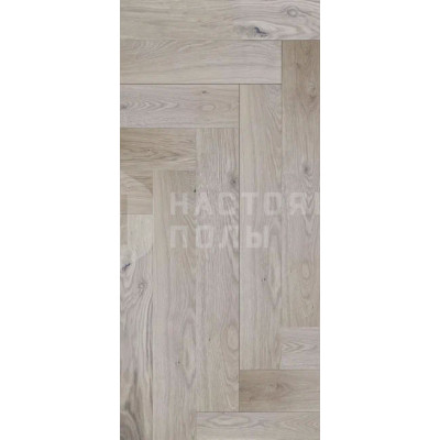 Паркет елочка TouchWood Классик Дуб Молочный Стандарт, 600/500*110*15 мм