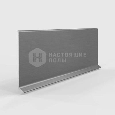 Алюминиевый клеевой плинтус Laconistiq 63-13-250 Adhesive 80 Серебро анодированное, 2500*80*11 мм