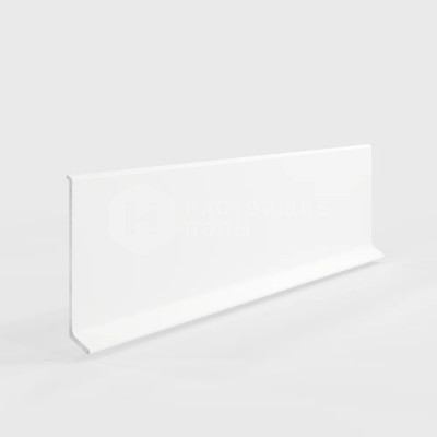 Алюминиевый клеевой плинтус Laconistiq 60-22-250 Adhesive 60 Белый матовый, 2500*60*11 мм