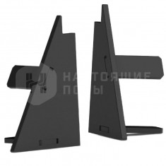 Заглушки для микроплинтуса Laconistiq Light 108-11-3 черный анодированный (пара)