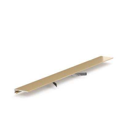 Металлический плинтус Laconistiq 19-14/1-245 micro 19 ARM Gold Edition анодированный, 2450*5*19 мм