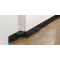 Металлический плинтус Laconistiq 17-21-270 micro L Черный матовый + 7 зажимов, 2700*25.8*16.2 мм