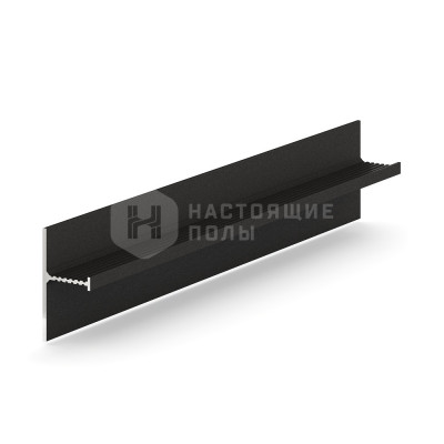 Металлический теневой плинтус Laconistiq 35-31-300 Reverse 2.0 Черный муар, 3000*39.3*16 мм