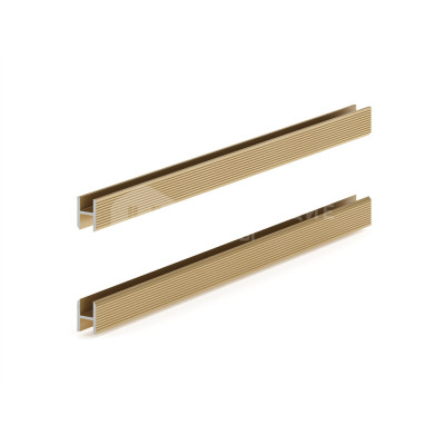 Теневая рейка Laconistiq 22-15-300 Dual Светлое золото анодированное, 3000*8.6*12 мм