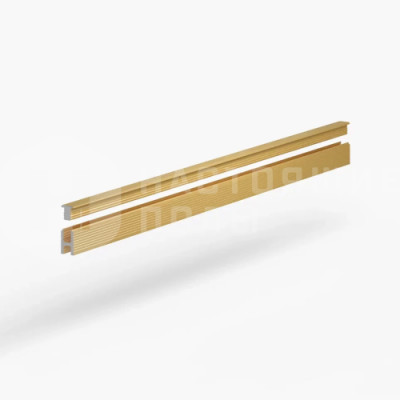 Теневая рейка Laconistiq 28-15-300 Dual mini Светлое золото анодированное, 3000*10*6 мм