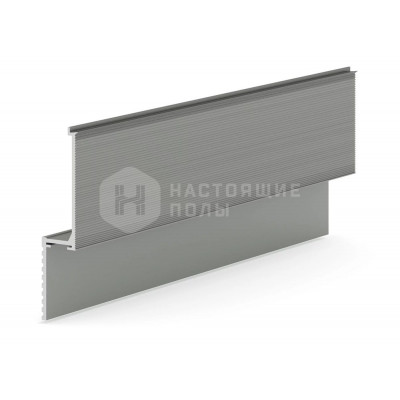 Теневая рейка Laconistiq 24-33-100 micro 1М Серебристый муар, 1000*93*15.7 мм