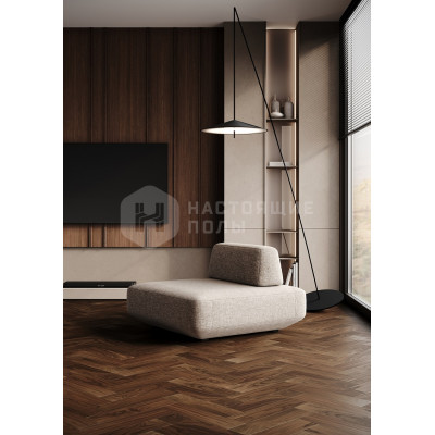 Кварцевый SPC паркет Quartz Parquet Штучный паркет 44-400-29 Орех Американский, 400*100*5 мм