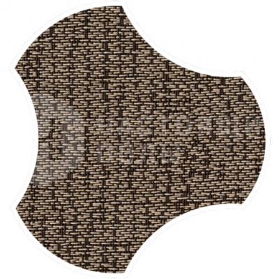 ПВХ плитка плетеная клеевая Dickson Allure ALLU J516 Ceramic Grey Gamma, 500*466.5*4 мм