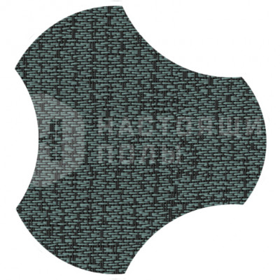 ПВХ плитка плетеная клеевая Dickson Allure ALLU J539 Celadon Green Gamma, 500*466.5*4 мм