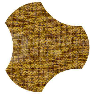 ПВХ плитка плетеная клеевая Dickson Allure ALLU J541 Yellow Taupe Gamma, 500*466.5*4 мм